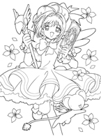 Cardcaptor Sakura Coloring Page